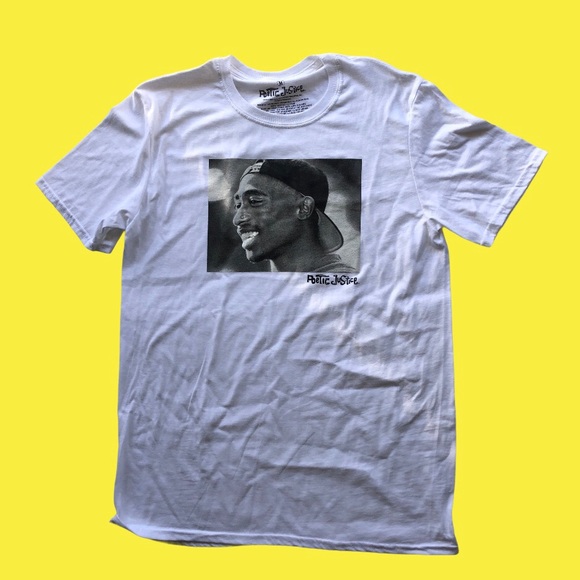 Tupac poetic justice white t-shirt - Picture 1 of 2